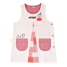 St. Women's Gingham Checkered Apron, M - L Free, red