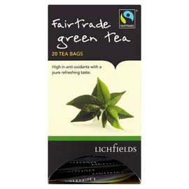 Lichfields Fairtrade Green Tea 20 Tea Bags 40g cASE of 6