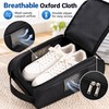 Golf Shoe Bag for Travel, Breathable Oxford Shoe Carrier with