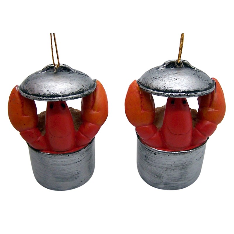 Lobsters Cooking in Pot Christmas Tree Ornament, Funny, 3 Inches,
