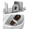 QWORK Heavy Duty Puck Lock and Hasp, High Security Steel