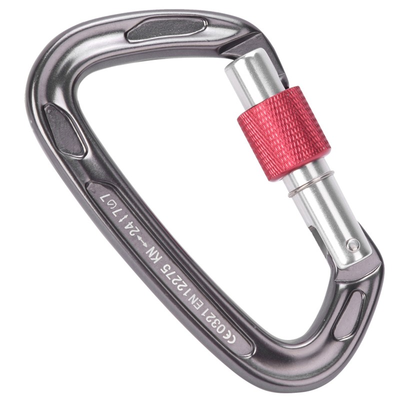 7075 Aviation Aluminum Master Lock Carabiner D Ring Safety Buckle