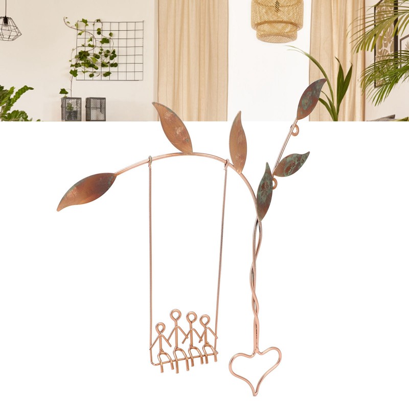 Wall Swing Sculpture Metal Romantic Stress Relief Handcrafted Wall Art