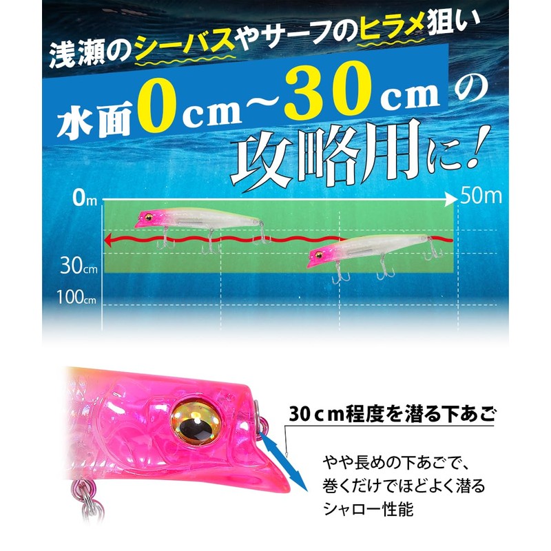 CONTYU Chivas Lures Set Minnow 2pcs 122mm 21g MD Floating