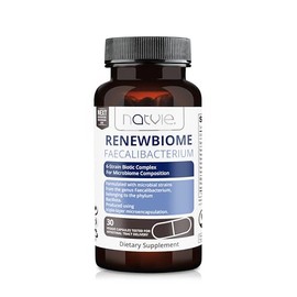 Renewbiome FAECALIBACTERIUM - Probiotic with Faecalibacterium Prausnitzii - 5 Billion CFU - With FOS & IMO Prebiotics - Supports Intestinal Flora, Digestion & Immune System - 30 Vegetarian Capsules