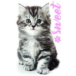 Children's Towel with Cat Design 30 x 50 cm