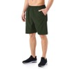 Kyopp Men's Shorts with Pockets Zip Breathable Quick Drying Sports