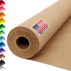 Paclord Paclord 36" x 1200" (100 ft) Brown Construction Paper Roll, (Pack of 1 Roll, Brown Color) C Made in USA Construction Kraft Paper Roll for School Projects C Color Paper for Crafts, Art Paper for Kids