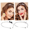 2 Pack Rhinestone Headbands, Fashion Rhinestone Headband with Bow Shiny