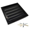 Black Gravity Grille 125 mm / 5 inch External Ducting