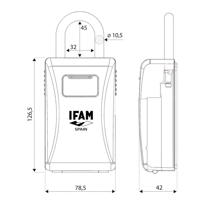 IFAM | Padlock G2 | Key Box | Space for