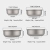 4pcs Lightweight Stackable Bowl Portable Single Layer Dinner Fruit Bowl
