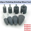 10 Pcs Polishing Grinding Wheel Tool, 30mm Cylinder Abrasive Shank