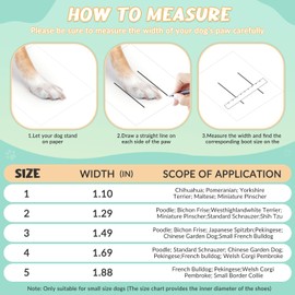 SlowTon Dog Shoes for Small Size Dogs - Soft Rubber Sole Dog Boots & Paw Protector for Summer Hot Pavement Winter Snow Rain, Breathable Dog Booties for Outdoor Walking Indoor Hardwood Floor (Black, 1)