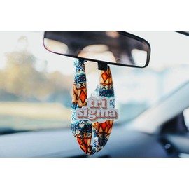 Sorority Shop Sigma Sigma Sigma Retro Air Freshener - Tri Sigma Bubblegum Scented Air Freshener – Sorority Retro Design Air Freshener for Car or Dorm– Sorority Gift, Charm Paraphernalia