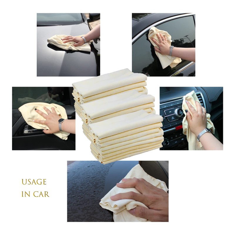 30 x 40 cm - Natural Deerskin Cleaning Cloth, 1