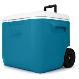 Coleman 60qt Rolling Cooler with Wheels, Insulated Portable Wheeled Chiller with Ice Retention, Made in USA