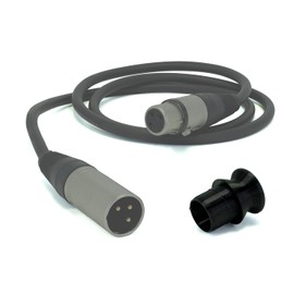 Chicken Cooper Abdeckung für XLR Kabel Buchse Stecker, schnelle sichere Handhabung, Mikrofon Stecker Schutz, Konzert Bühne Schutz Spritzwasser Schmutz Staub (XLR Male + Griff, 4, Stück)