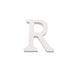 CABLEPELADO Decorative Wooden Letter R 11 cm White
