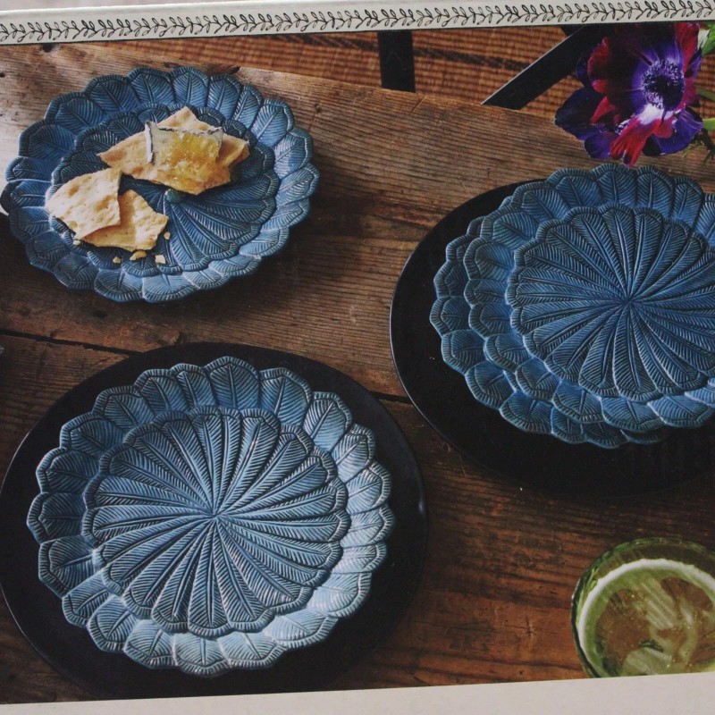 John Derian Target Thanksgiving Fall Feather Salad Plates Set Of