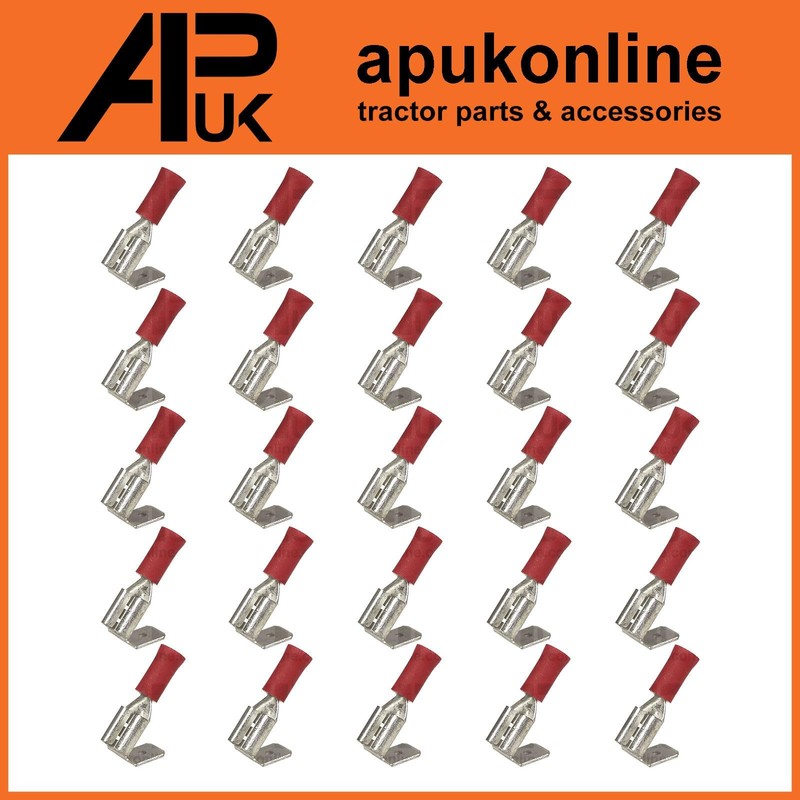 APUK 25 Piggy Back Red 6.3mm Spade Terminals Replacement for