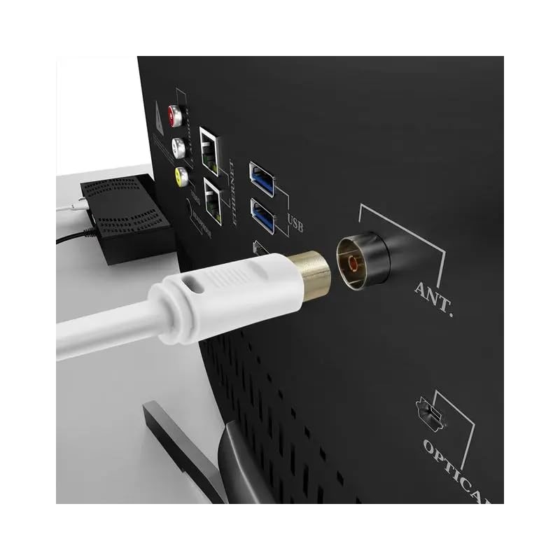 CABLEPELADO 1.5m Coaxial Cable for TV Compatible with Receiver, TV,