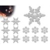AOYEGIC Pack of 12 snowflake hair clips, side hair accessories,