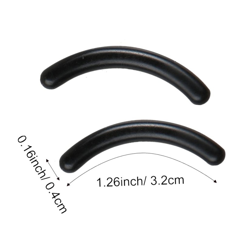 24 Pcs Curler Refill Eyelash Curler Refill Pads Silicone Rubber
