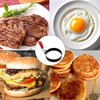 4 Pcs Nonstick Egg Ring Mold, Silicone Handle Round Mold