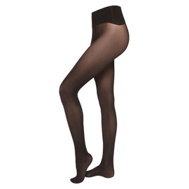 CALZEDONIA Woman's 30 Denier Invisible Tights in Black, Size M