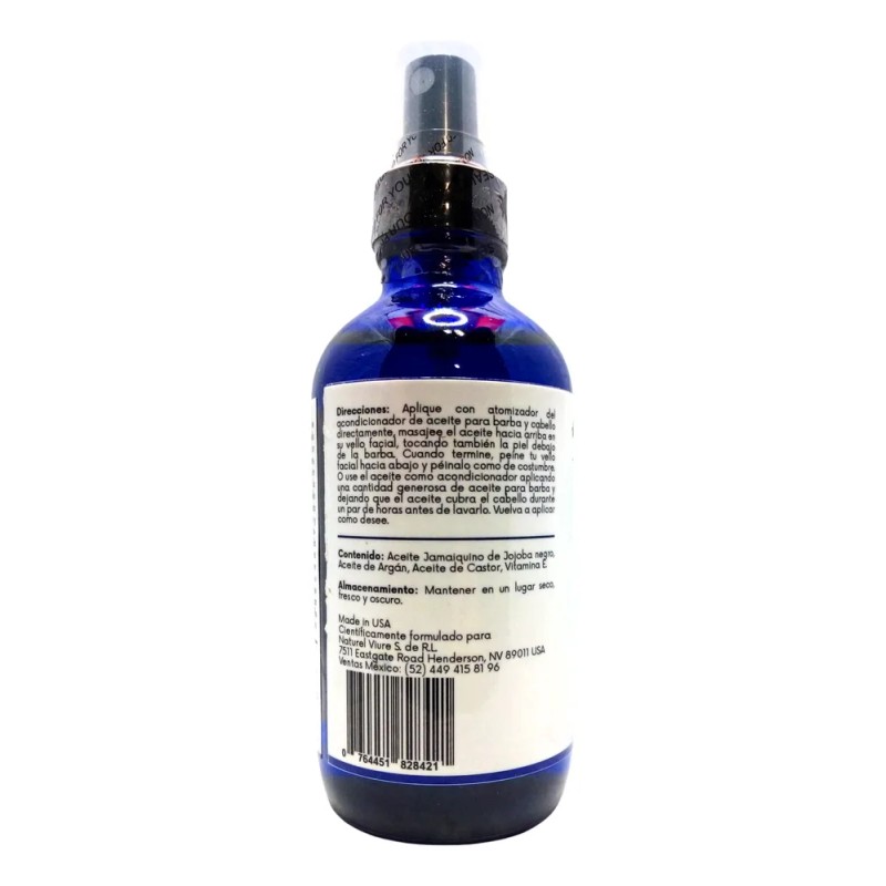 Aceite Para Barba Crecimiento Hidratante Y Reparador 120ml Sin Olor