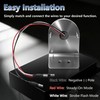 2-Pack Amber Watermelon Light with 45° Stainless Steel Mounting Brackets,
