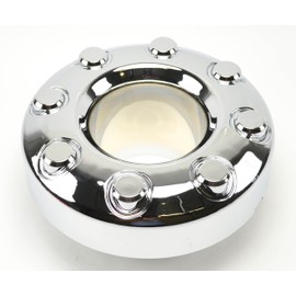 BB Auto One New Chrome Open Front 4x4 Wheel Center Cap Replacement for 2005-2017 Ford F350 Dually Pickup Truck