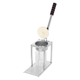 JAYGOVAN Hand Press Juicer Machine, Manual Orange Juicer and Citrus Juicer for Orange Juice Pom Lime Lemon Juice, Commercial Grade Lemon Squeezer and Orange Crusher with Measuring Cup (Flat)