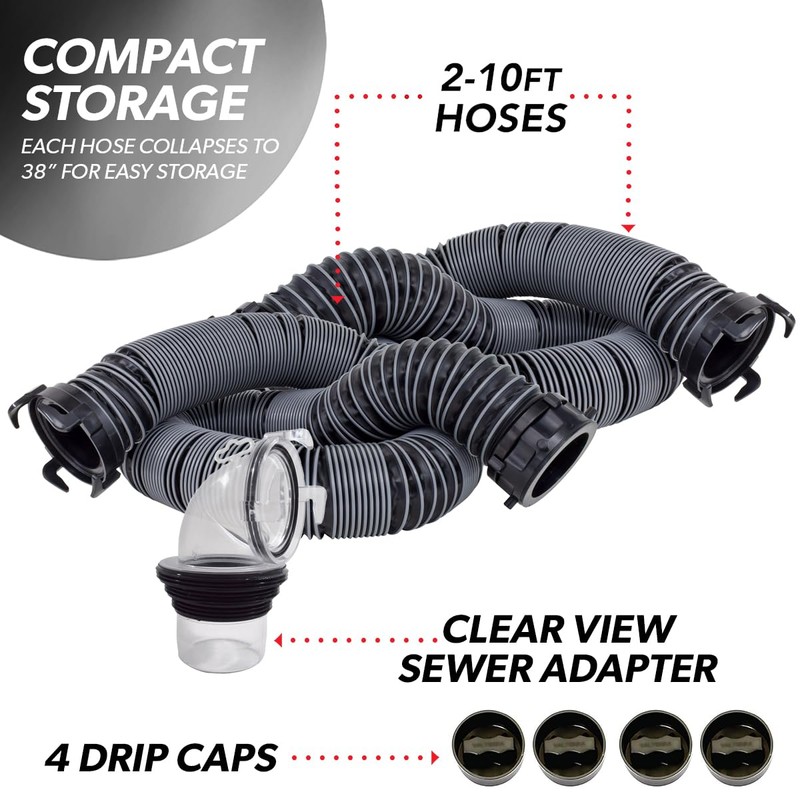 Valterra D04-0675 20' Silverback Sewer Hose Kit