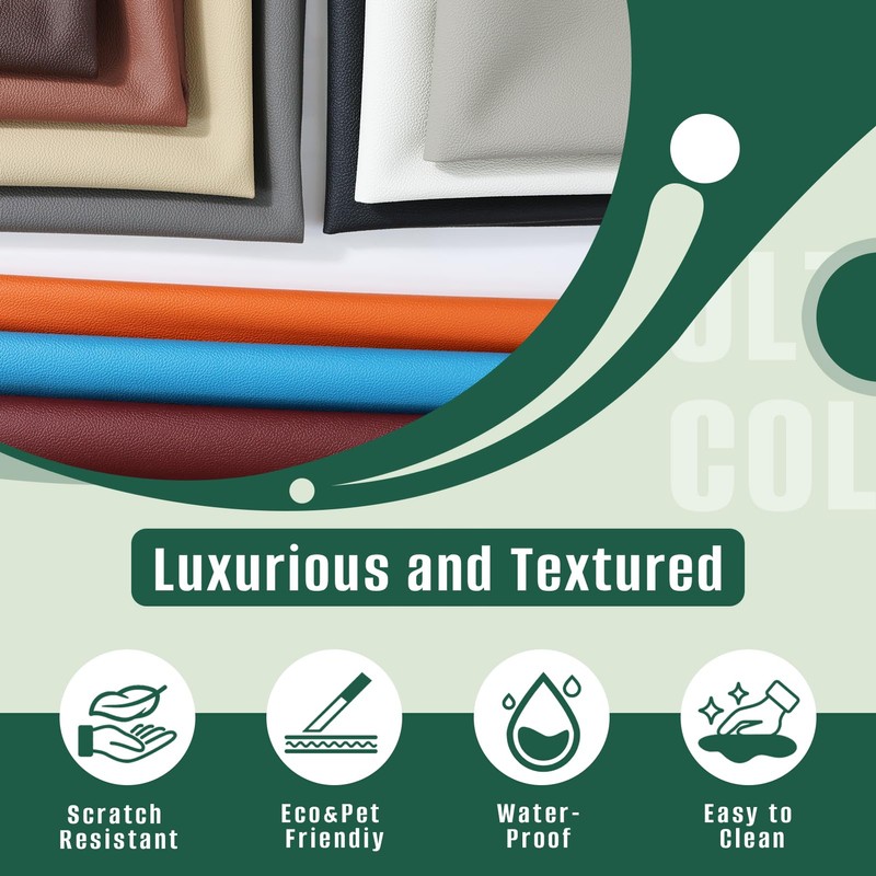 55'' x 80'' PU Faux Synthetic Leather Sheets | 1.1mm