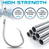 FUSIGO Stainless Steel Tuna Circle Hooks, 30pcs 3X Extra Strong