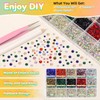 15000Pcs Colorful Flatback Hotfix Rhinestones for Bedazzling, Hotfix Gems
