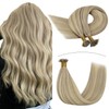 YoungSee Nano ring Extensions Real Hair Blonde 60 cm Remy