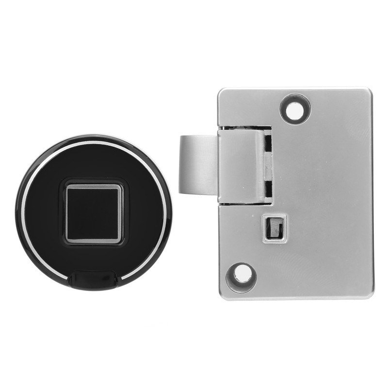Fingerprint Cabinet Lock Kit Biometric Keyless Locking Anti‑Theft Low Battery