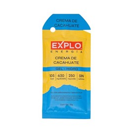 EXPLO Gel Energético Crema Cacahuate 35g | Pack 18 | Con BCAAs, Electrólitos y Miel Natural | Sin Azúcar Refinada | Para Correr y Ciclismo
