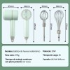 EGTMA Batidora Inalambrica De Mano 3 Velocidades Ajustables