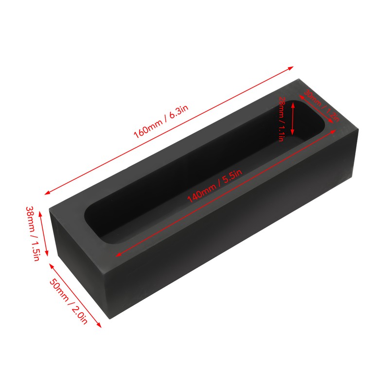 Rectangular Graphite Ingot Mold Fast Heating High Purity Graphite Crucible