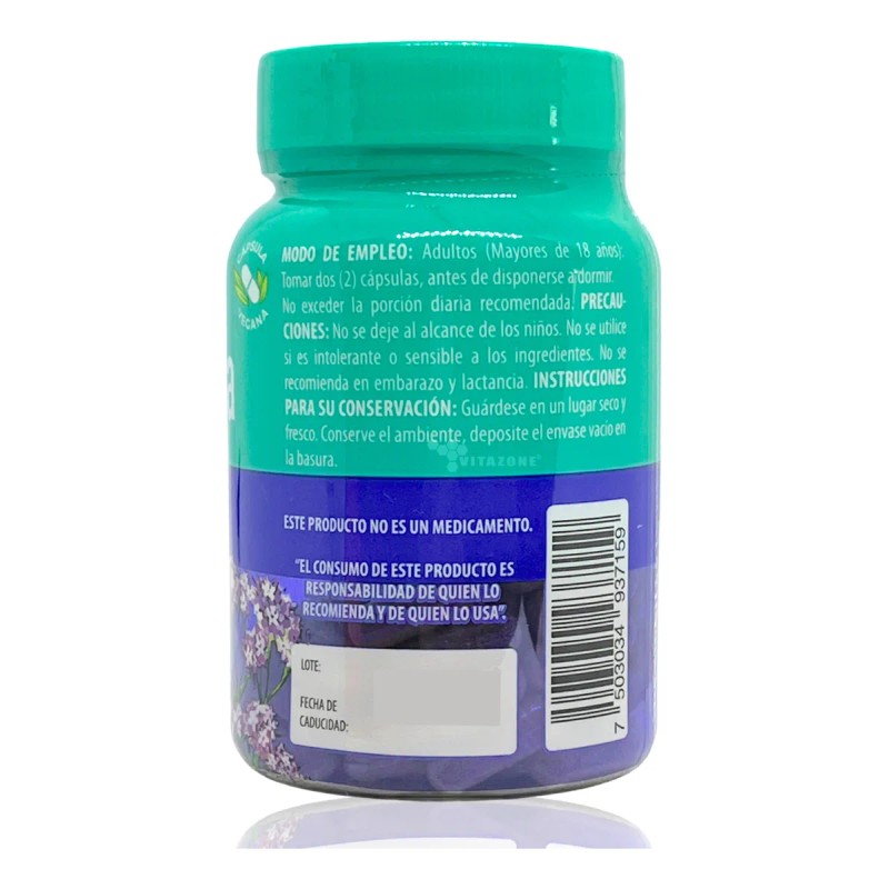 Valeriana Pasiflora Azahar Toronjil 60 Cáps Vegetales Solanu