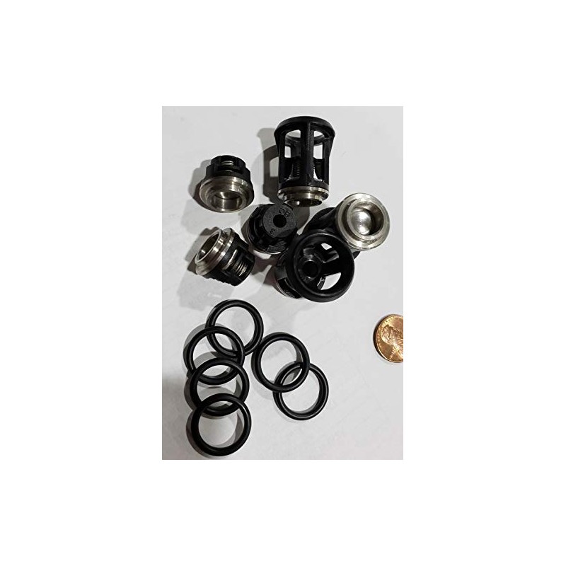 AR Annovi Reverberi Replacement Valve Kit 6 Pack, AR2869, Black