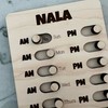 Wood Customizable Weekly AM PM Checklist From Made By R