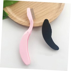 Minkissy 18pcs Folding Eyelash and Eyebrow Combs Stainless Steel Brushes for Mascara Application Portable Beauty Tools for Salon and Home Use Convenient Travel Design