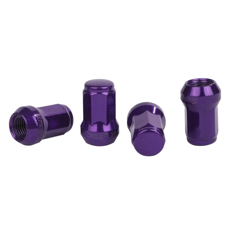 [Partools] Lock Nuts Purple Car Tire Wheel Nuts M12 Short