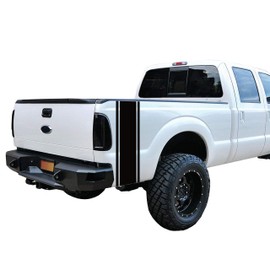 Matte Black Universal 10" x 40" Pin Stripe Set Vinyl Decal Set: Fits Any Dodge Ram Ford Chevy Nissan Toyota