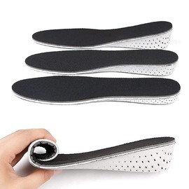 [Furifer] シークレットインソール 衝撃吸収 中敷き インソール 身長アップ 選べる高さ3サイズ 【2cm/3cm/4cm】 男女兼用 サイズ調整 22.5～27.0cm (4cm)